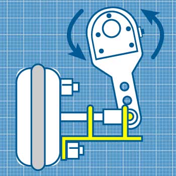 Trucking Industry Air Brake Adjustment Gauge